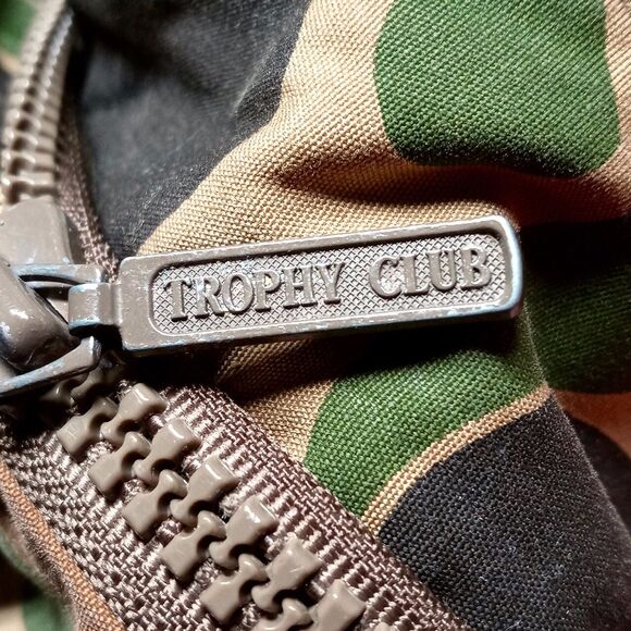 *READ* Vintage Trophy Club Camo Field Hunting Jacket w/ 2 Removable Hoods SMALL - Picture 4 of 13